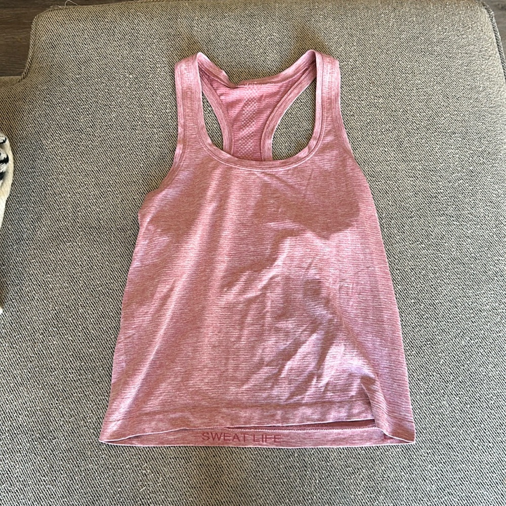 Lululemon women’s swiftly cropped relaxed fit tank size 6 like new!